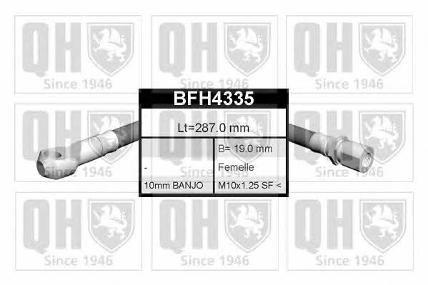 Quinton Hazell BFH4335 Гальмівний шланг BFH4335: Приваблива ціна - Купити у Польщі на 2407.PL!