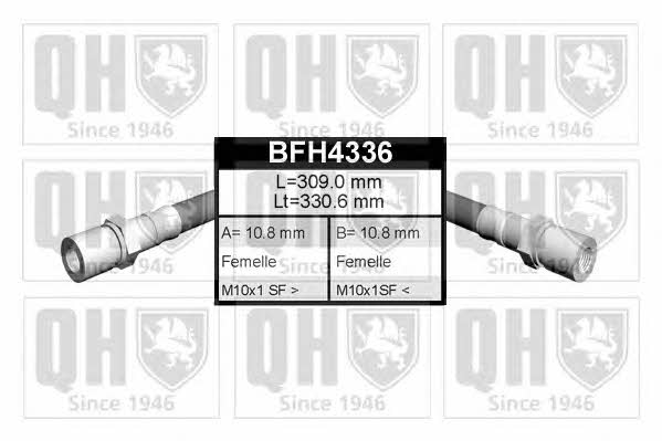 Quinton Hazell BFH4336 Гальмівний шланг BFH4336: Приваблива ціна - Купити у Польщі на 2407.PL!