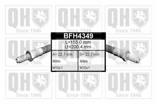 Quinton Hazell BFH4349 Brake Hose BFH4349: Buy near me in Poland at 2407.PL - Good price!