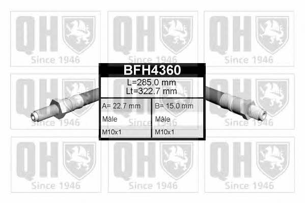 Quinton Hazell BFH4360 Bremsschlauch BFH4360: Kaufen Sie zu einem guten Preis in Polen bei 2407.PL!