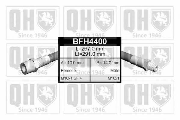 Quinton Hazell BFH4400 Гальмівний шланг BFH4400: Приваблива ціна - Купити у Польщі на 2407.PL!