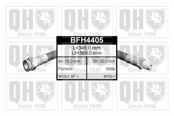 Quinton Hazell BFH4405 Przewód hamulcowy elastyczny BFH4405: Dobra cena w Polsce na 2407.PL - Kup Teraz!