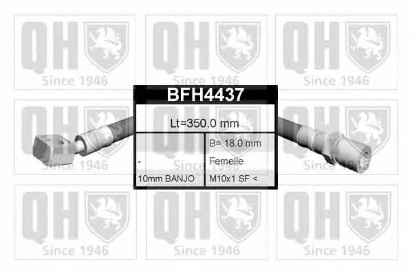 Quinton Hazell BFH4437 Гальмівний шланг BFH4437: Приваблива ціна - Купити у Польщі на 2407.PL!
