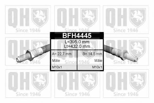 Quinton Hazell BFH4445 Przewód hamulcowy elastyczny BFH4445: Dobra cena w Polsce na 2407.PL - Kup Teraz!