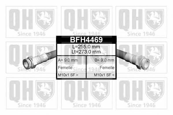 Quinton Hazell BFH4469 Гальмівний шланг BFH4469: Приваблива ціна - Купити у Польщі на 2407.PL!