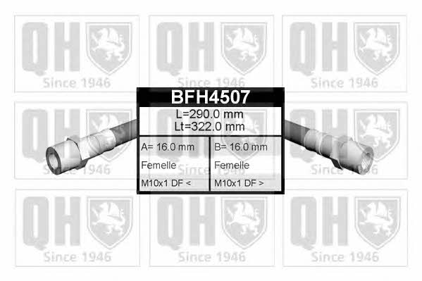 Quinton Hazell BFH4507 Przewód hamulcowy elastyczny BFH4507: Dobra cena w Polsce na 2407.PL - Kup Teraz!