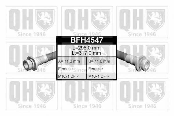 Quinton Hazell BFH4547 Przewód hamulcowy elastyczny BFH4547: Dobra cena w Polsce na 2407.PL - Kup Teraz!