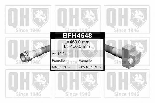 Quinton Hazell BFH4548 Przewód hamulcowy elastyczny BFH4548: Dobra cena w Polsce na 2407.PL - Kup Teraz!