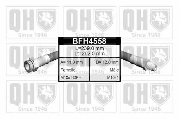 Quinton Hazell BFH4558 Przewód hamulcowy elastyczny BFH4558: Dobra cena w Polsce na 2407.PL - Kup Teraz!