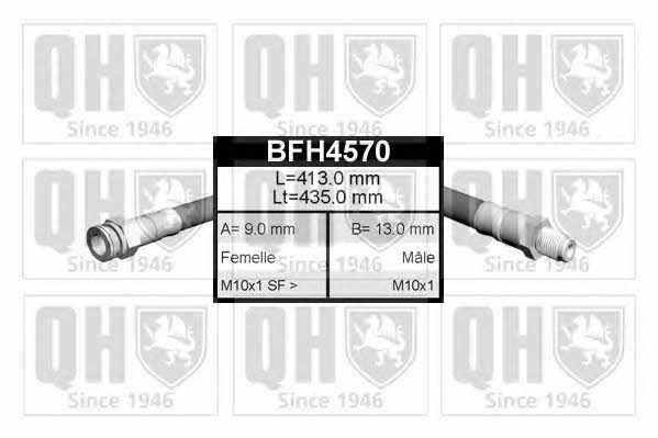 Quinton Hazell BFH4570 Гальмівний шланг BFH4570: Приваблива ціна - Купити у Польщі на 2407.PL!
