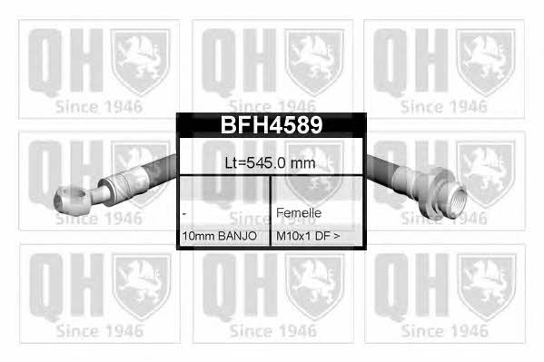 Quinton Hazell BFH4589 Przewód hamulcowy elastyczny BFH4589: Dobra cena w Polsce na 2407.PL - Kup Teraz!