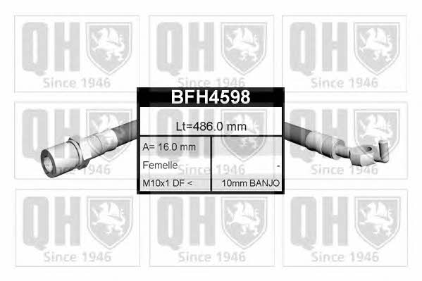 Quinton Hazell BFH4598 Тормозной шланг BFH4598: Отличная цена - Купить в Польше на 2407.PL!