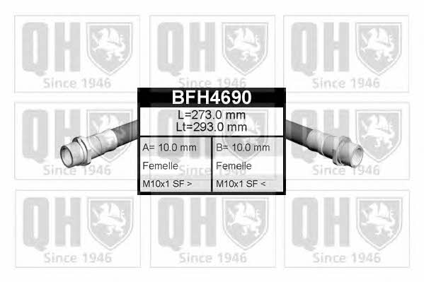 Quinton Hazell BFH4690 Тормозной шланг BFH4690: Отличная цена - Купить в Польше на 2407.PL!