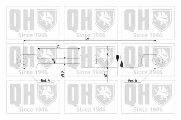 Quinton Hazell 128904 Gas hood spring 128904: Buy near me in Poland at 2407.PL - Good price!