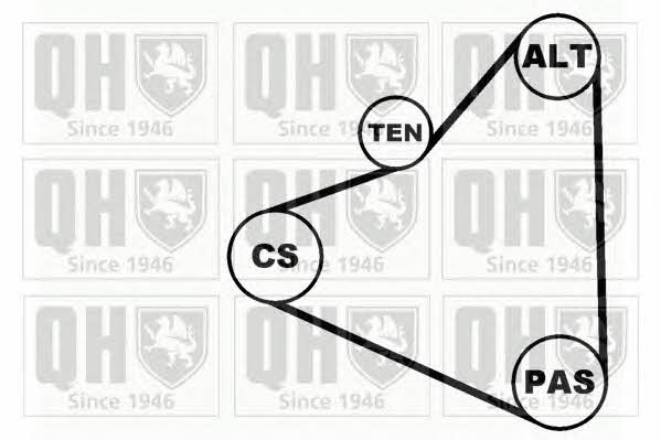 Quinton Hazell QDK12 Комплект ремня генератора QDK12: Отличная цена - Купить в Польше на 2407.PL!