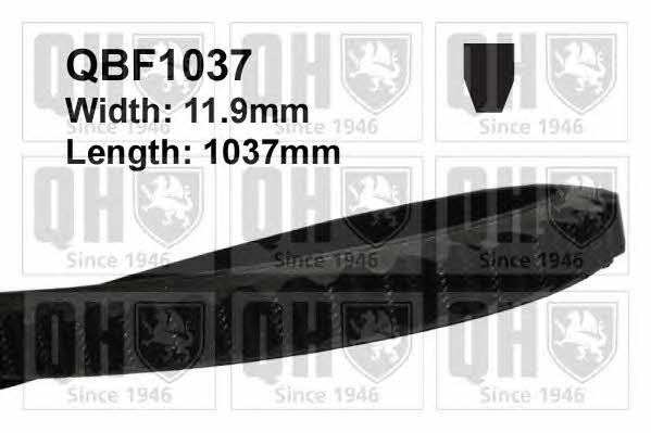 Quinton Hazell QBF1037 Pasek klinowy 11.9X1037 QBF1037: Dobra cena w Polsce na 2407.PL - Kup Teraz!