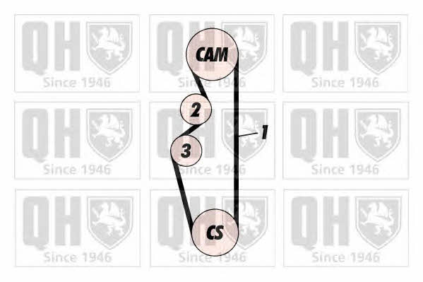 Quinton Hazell QBK172 Комплект ремня ГРМ QBK172: Отличная цена - Купить в Польше на 2407.PL!