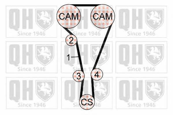  QBK677 Timing Belt Kit QBK677: Buy near me in Poland at 2407.PL - Good price!