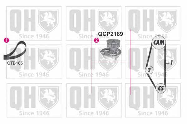 Quinton Hazell QBPK9019 Ремень ГРМ, комплект с водяным насосом QBPK9019: Отличная цена - Купить в Польше на 2407.PL!