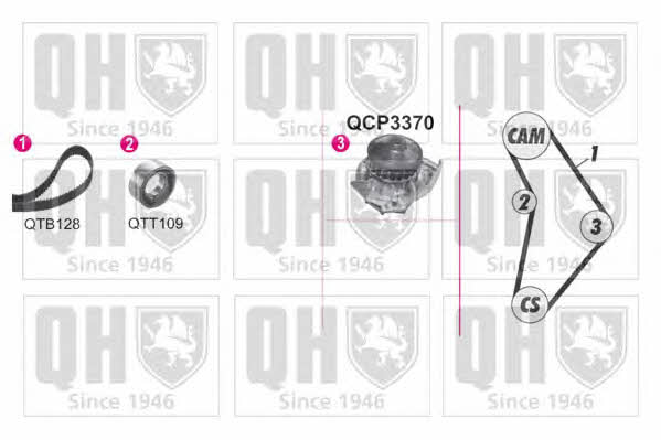 Quinton Hazell QBPK9099 Steuerungseinrichtungsriemen, Satz mit Wasserpumpe QBPK9099: Kaufen Sie zu einem guten Preis in Polen bei 2407.PL!