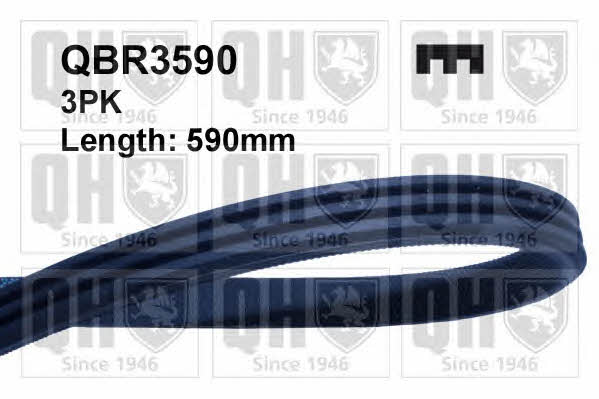 Quinton Hazell QBR3590 V-ribbed belt 3PK590 QBR3590: Buy near me in Poland at 2407.PL - Good price!