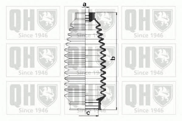 Quinton Hazell QG1307 Пильовик рульової рейки, комплект QG1307: Приваблива ціна - Купити у Польщі на 2407.PL!