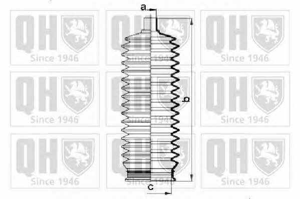 Quinton Hazell QG1450 Пильовик рульової рейки, комплект QG1450: Приваблива ціна - Купити у Польщі на 2407.PL!