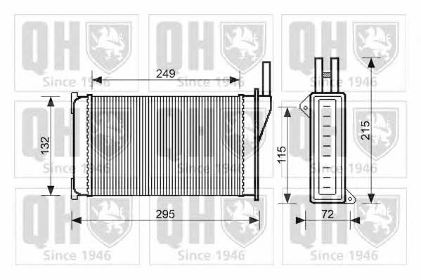Quinton Hazell QHR2017 Heat exchanger, interior heating QHR2017: Buy near me in Poland at 2407.PL - Good price!