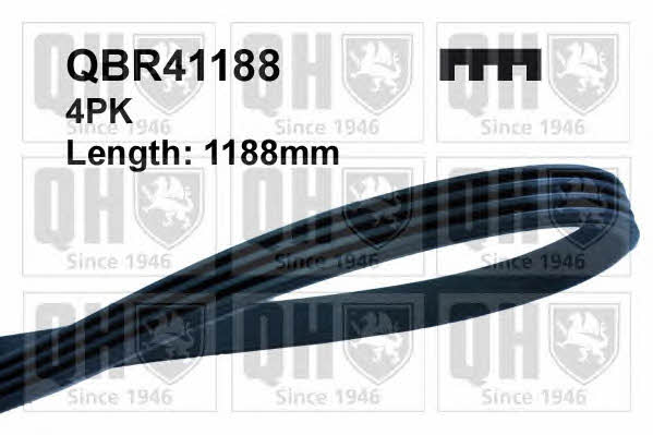 Quinton Hazell QBR41188 V-ribbed belt 4PK1188 QBR41188: Buy near me in Poland at 2407.PL - Good price!