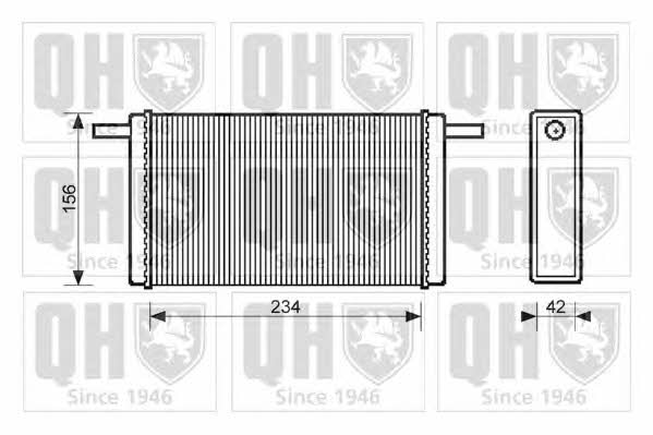 Quinton Hazell QHR2048 Радиатор отопителя салона QHR2048: Отличная цена - Купить в Польше на 2407.PL!
