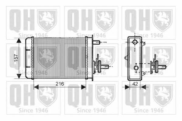 Quinton Hazell QHR2050 Heat exchanger, interior heating QHR2050: Buy near me in Poland at 2407.PL - Good price!