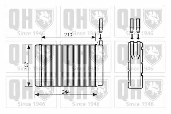 Quinton Hazell QHR2051 Heat exchanger, interior heating QHR2051: Buy near me in Poland at 2407.PL - Good price!