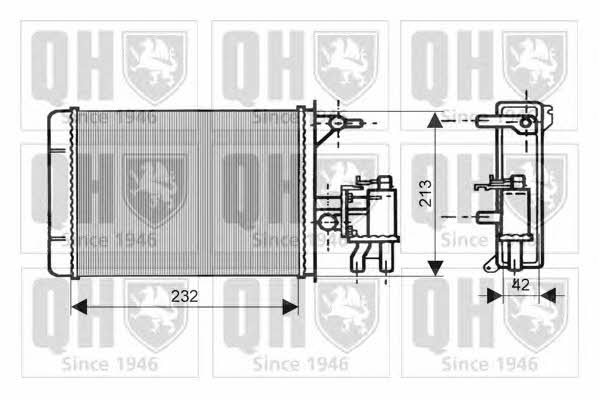 Quinton Hazell QHR2063 Heat exchanger, interior heating QHR2063: Buy near me in Poland at 2407.PL - Good price!