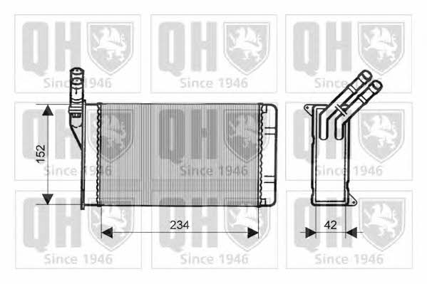 Quinton Hazell QHR2102 Радіатор опалювача салону QHR2102: Приваблива ціна - Купити у Польщі на 2407.PL!