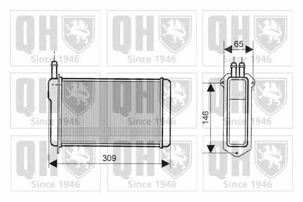 Quinton Hazell QHR2129 Heat exchanger, interior heating QHR2129: Buy near me at 2407.PL in Poland at an Affordable price!