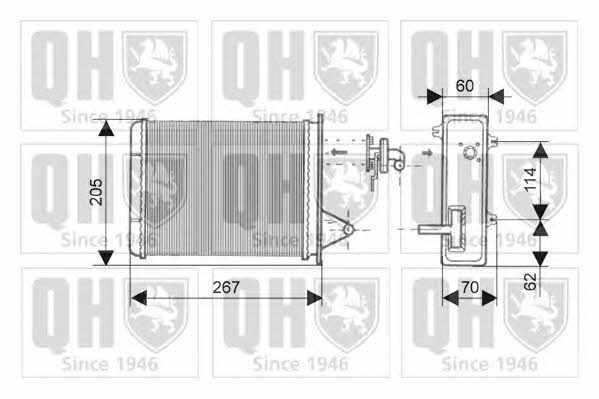 Quinton Hazell QHR2135 Heat exchanger, interior heating QHR2135: Buy near me in Poland at 2407.PL - Good price!