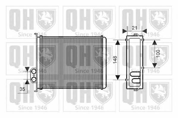 Quinton Hazell QHR2155 Heat exchanger, interior heating QHR2155: Buy near me in Poland at 2407.PL - Good price!