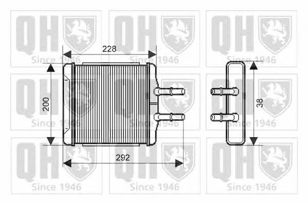 Quinton Hazell QHR2159 Heat exchanger, interior heating QHR2159: Buy near me in Poland at 2407.PL - Good price!