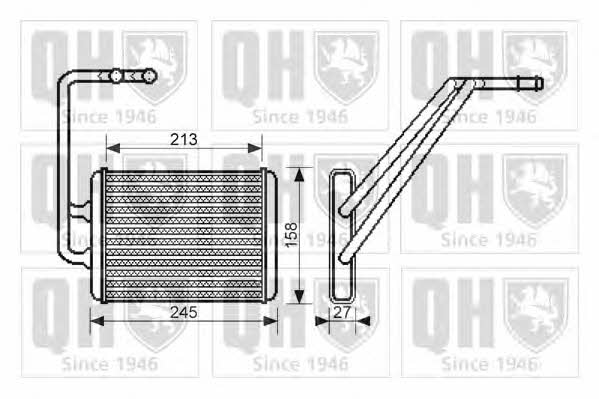 Quinton Hazell QHR2205 Heat exchanger, interior heating QHR2205: Buy near me in Poland at 2407.PL - Good price!