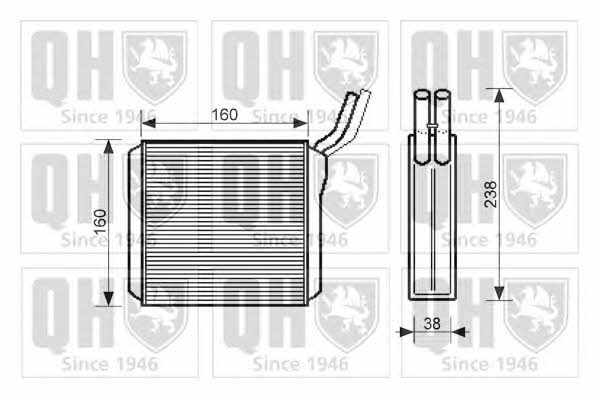 Quinton Hazell QHR2269 Heat exchanger, interior heating QHR2269: Buy near me in Poland at 2407.PL - Good price!