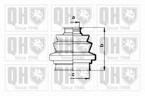 Quinton Hazell QJB122 Пильник привідного валу QJB122: Приваблива ціна - Купити у Польщі на 2407.PL!