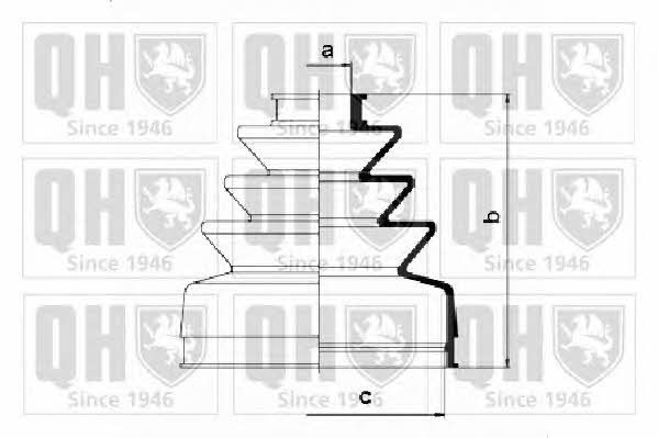 Quinton Hazell QJB190 Bellow, driveshaft QJB190: Buy near me in Poland at 2407.PL - Good price!