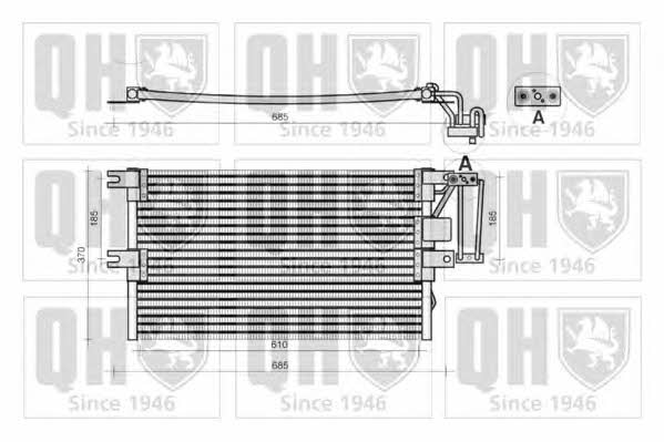 Quinton Hazell QCN25 Радіатор кондиціонера (Конденсатор) QCN25: Приваблива ціна - Купити у Польщі на 2407.PL!