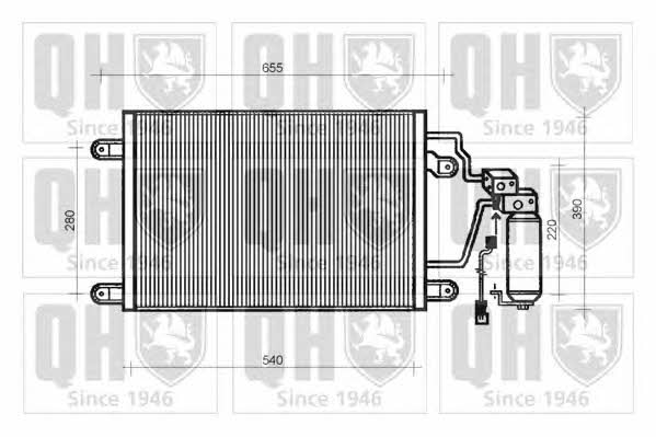 Quinton Hazell QCN3 Радіатор кондиціонера (Конденсатор) QCN3: Приваблива ціна - Купити у Польщі на 2407.PL!