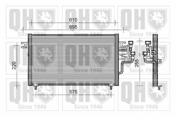 Quinton Hazell QCN304 Радіатор кондиціонера (Конденсатор) QCN304: Приваблива ціна - Купити у Польщі на 2407.PL!