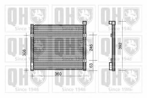 Quinton Hazell QCN428 Радіатор кондиціонера (Конденсатор) QCN428: Приваблива ціна - Купити у Польщі на 2407.PL!