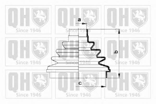 Quinton Hazell QJB2722 Пильник привідного валу QJB2722: Приваблива ціна - Купити у Польщі на 2407.PL!