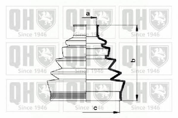 Quinton Hazell QJB754 Пыльник приводного вала QJB754: Отличная цена - Купить в Польше на 2407.PL!