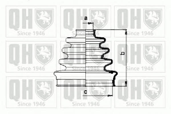 Quinton Hazell QJB755 Пильник привідного валу QJB755: Приваблива ціна - Купити у Польщі на 2407.PL!