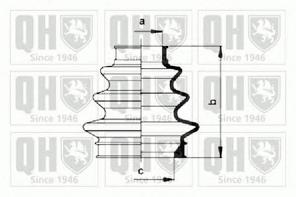 Quinton Hazell QJB836 Bellow, driveshaft QJB836: Buy near me at 2407.PL in Poland at an Affordable price!